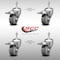 Service Caster 3.5 Inch SS Gray Polyurethane 3/8 Inch Threaded Stem Caster Set Total Lock Brake SCC-SSTSTTL20S3514-PPUB-381615-4 - alternate 5